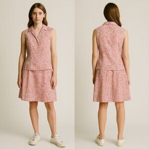 Vintage April Cornell Ditsy Floral Skirt Set